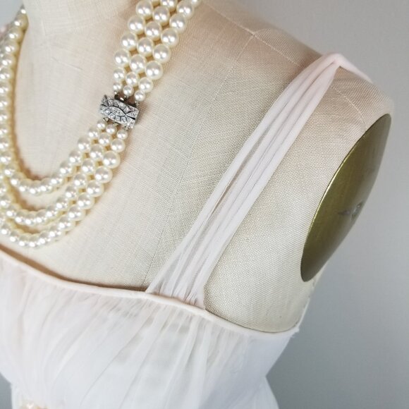 Romantic Vintage 1940's Regency Style Blush Pink Nightgown Small by Van Raalte - Picture 4 of 11